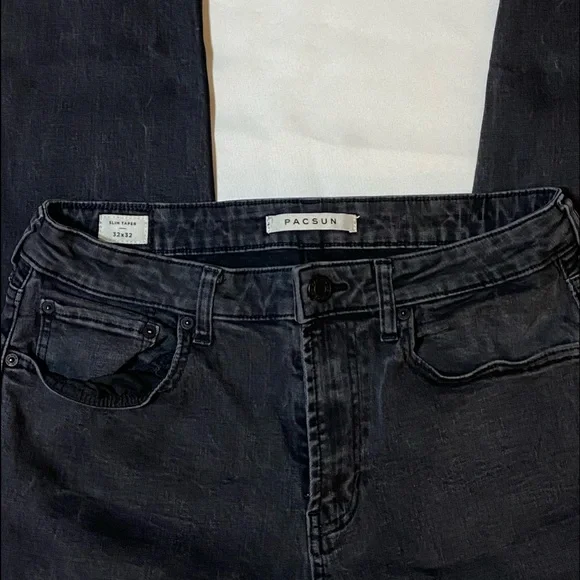 PACSUN SKINNY TAPERED JEANS
Men’s 32 x 32
Faded Black
Excellent condition - Picture 2 of 5
